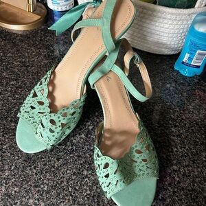Mint Green Women’s Open-Toe Sandals